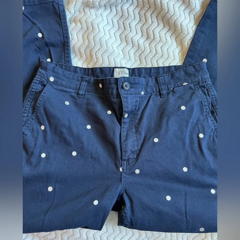 J Crew Polka Dot Capri Pants Women's Size 30